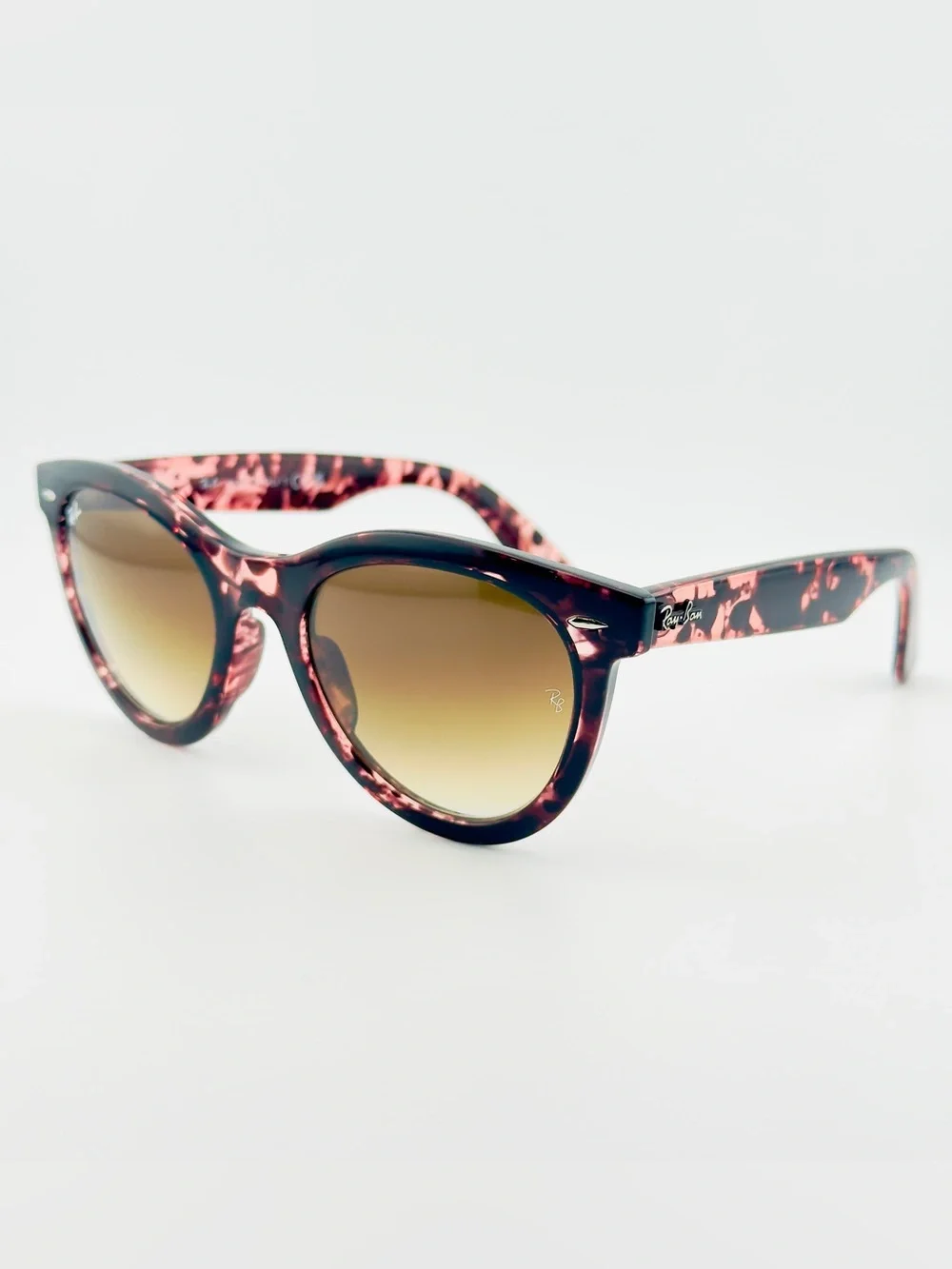 Ray-Ban Wayfarer Way Women’s Sunglasses RB2241 Polished pink Havana Brown Lenses